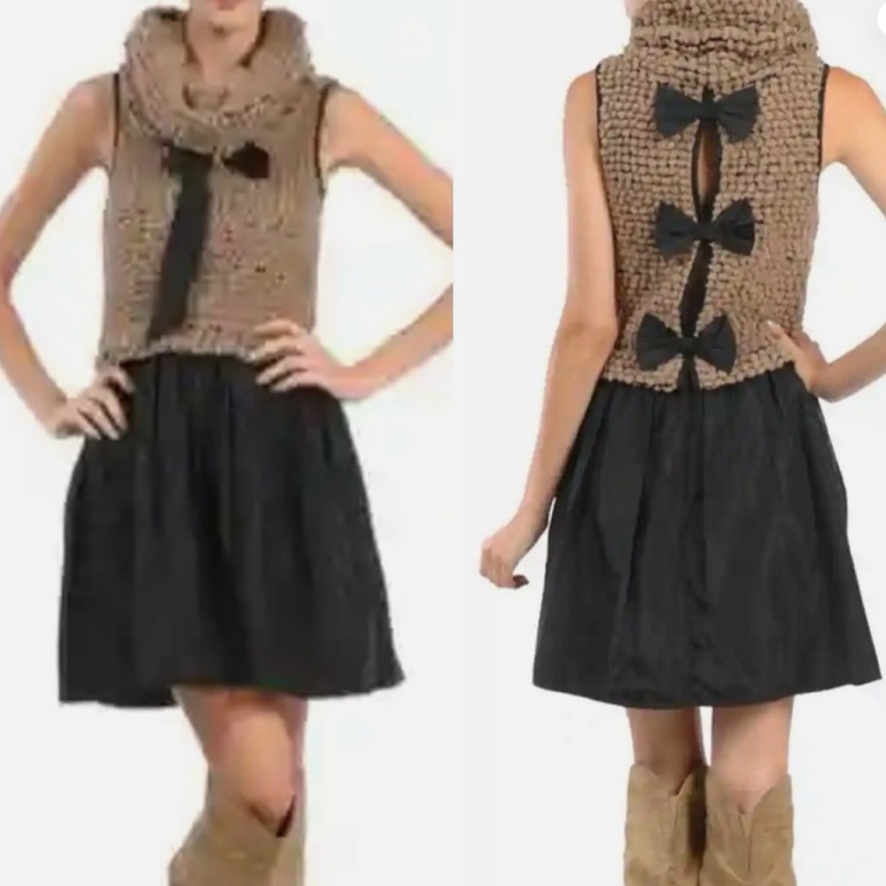 Stylish Black and Brown dress